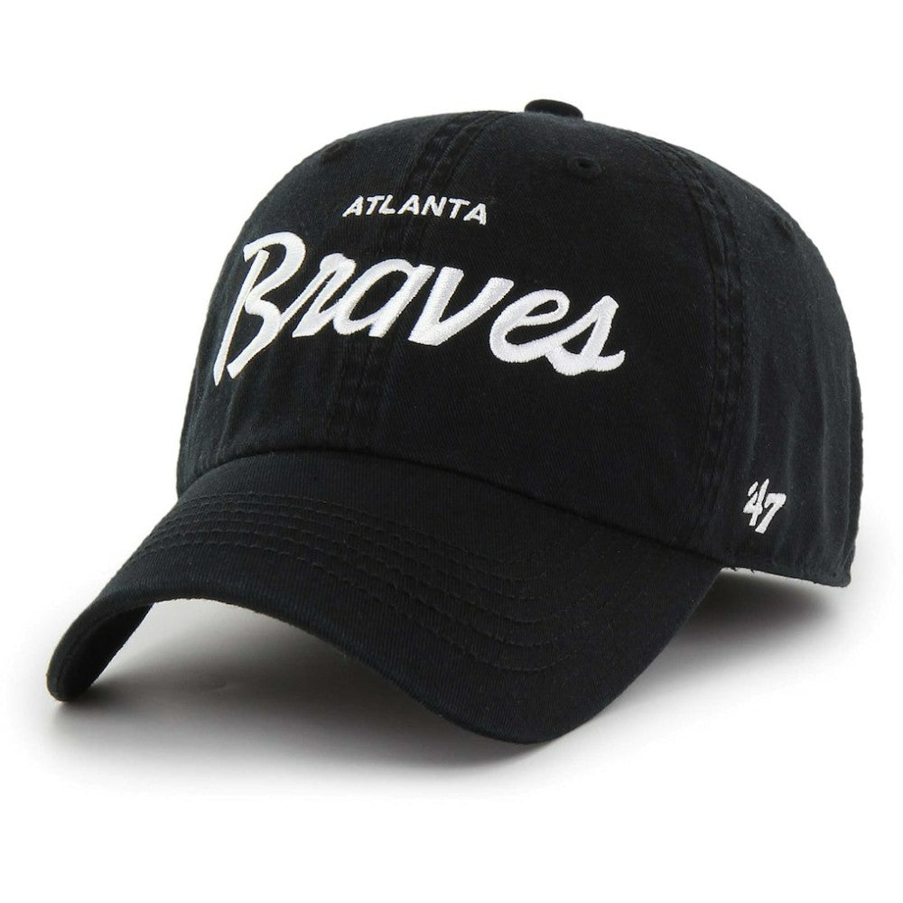 Atlanta Braves Crosstown Classic Franchise Fitted Hat Black | 47 brand