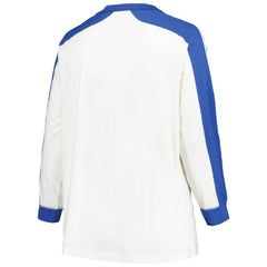 Atlanta Braves Women's Plus Size Caribou Raglan Long Sleeve T-Shirt White | 47 brand