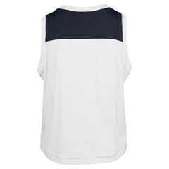 Atlanta Braves Women's Plus Size Waist Length Muscle Tank Top White/Navy | 47 brand