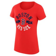 Boston Red Sox G-III 4Her by Carl Banks Women's Super-Slim Fit Lightweight City Graphic T-Shirt Red