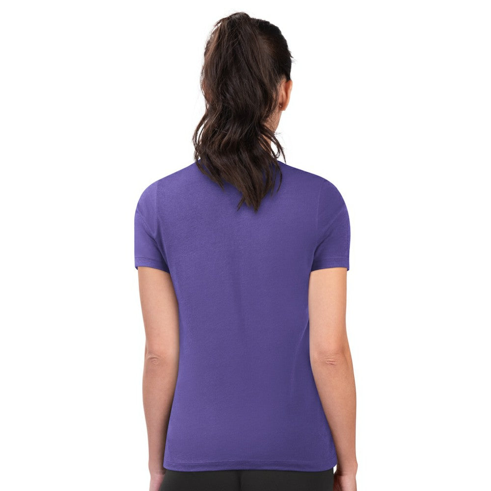 Colorado Rockies G-III 4Her by Carl Banks Women's Super-Slim Fit Lightweight City Graphic T-Shirt Purple
