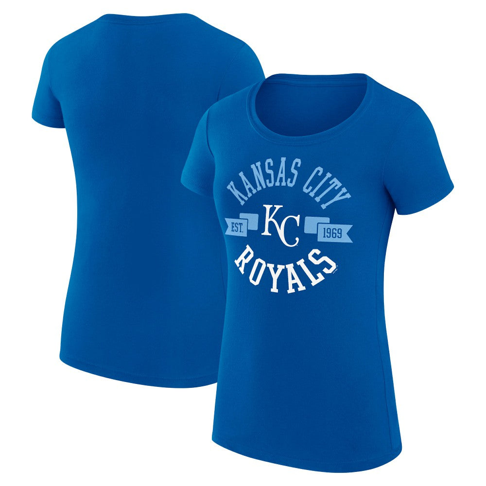 Kansas City Royals G-III 4Her by Carl Banks Women's Super-Slim Fit Lightweight City Graphic T-Shirt Royal