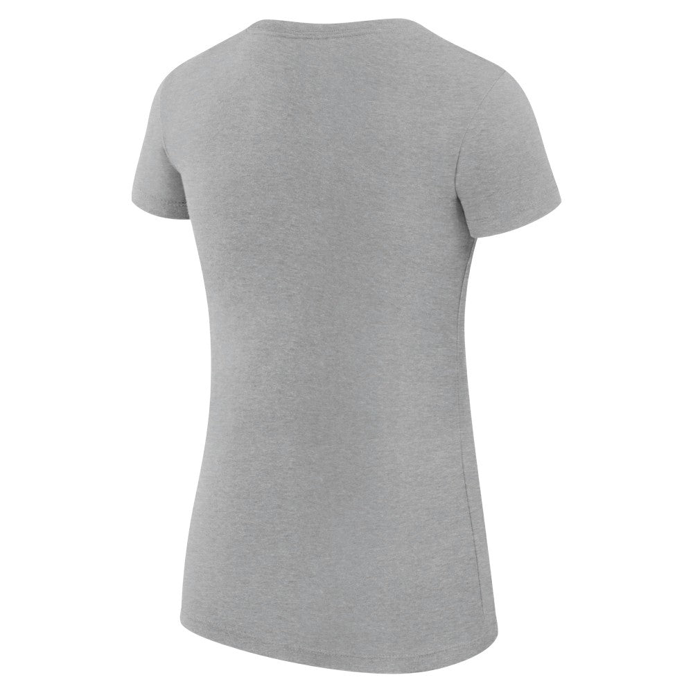Kansas City Royals G-III 4Her by Carl Banks Women's Super-Slim Fit Lightweight City Graphic T-Shirt Heather Gray