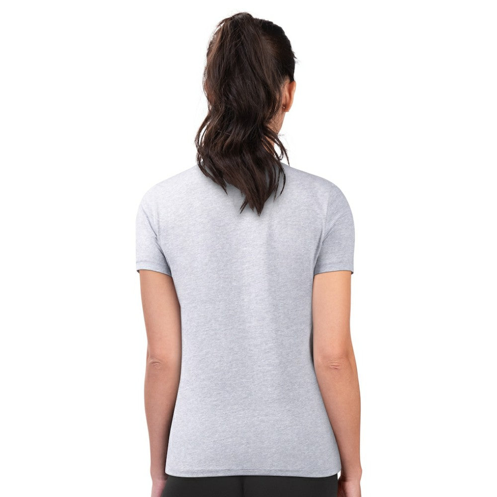 Los Angeles Dodgers G-III 4Her by Carl Banks Women's Super-Slim Fit Lightweight City Graphic T-Shirt Heather Gray