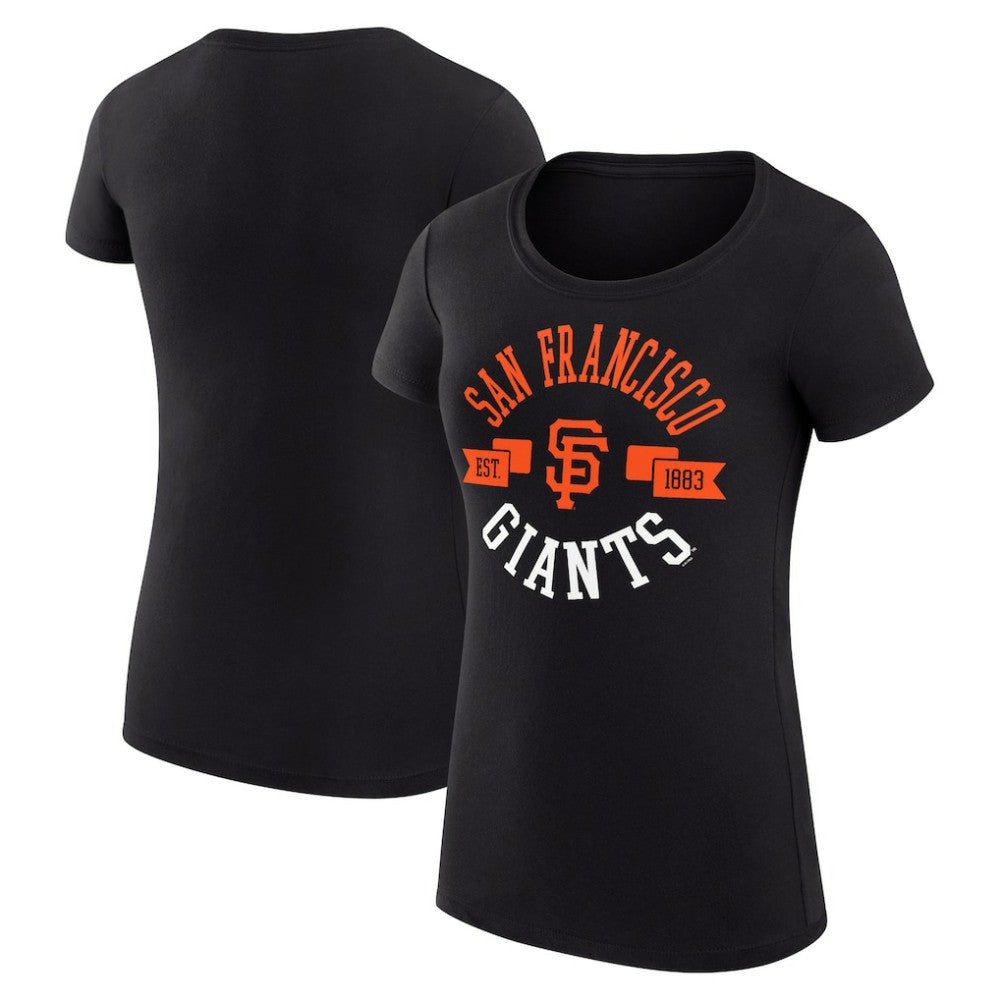 San Francisco Giants G-III 4Her by Carl Banks Women's Super-Slim Fit Lightweight City Graphic T-Shirt Black