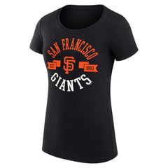 San Francisco Giants G-III 4Her by Carl Banks Women's Super-Slim Fit Lightweight City Graphic T-Shirt Black
