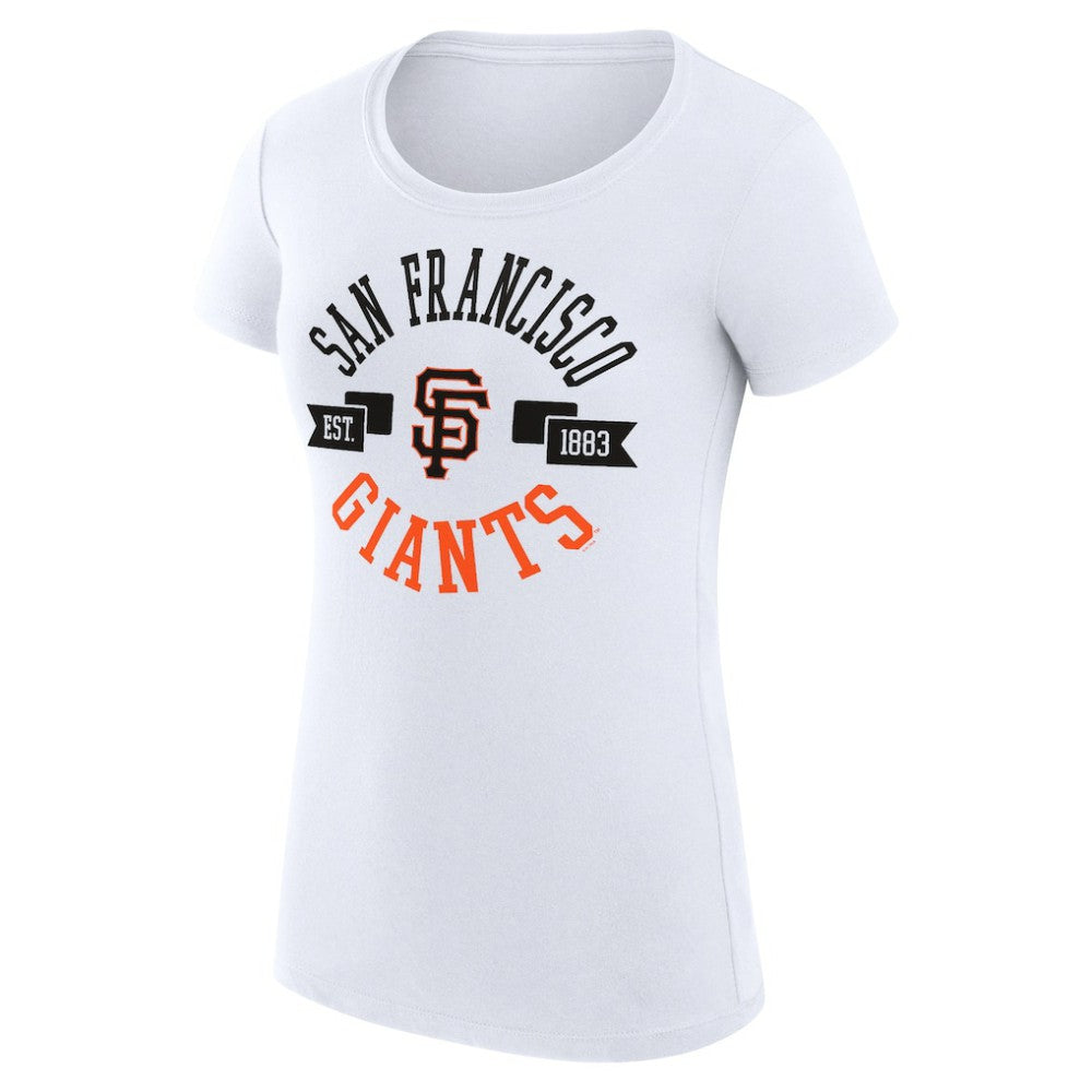 San Francisco Giants G-III 4Her by Carl Banks Women's Super-Slim Fit Lightweight City Graphic T-Shirt White