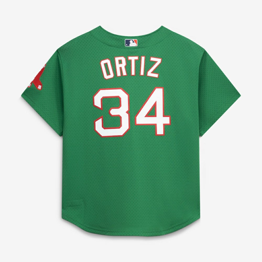 David Ortiz Boston Red Sox Cooperstown Collection Mesh Batting Practice Jersey Kelly Green | Mitchell & Ness