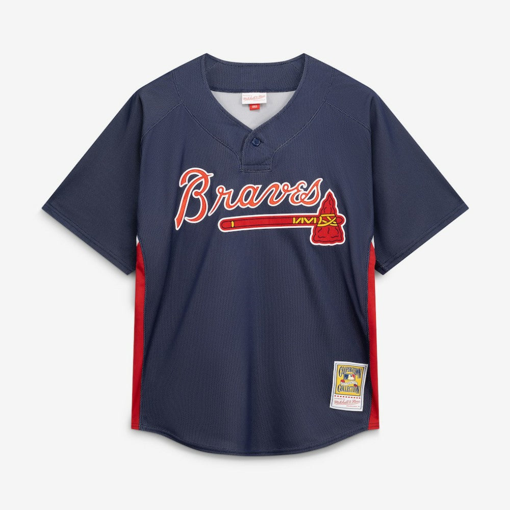 John Smoltz Atlanta Braves Authentic Batting Practice Jersey Navy | Mitchell & Ness