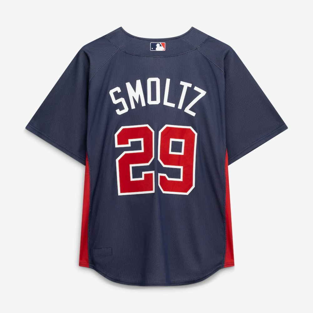 John Smoltz Atlanta Braves Authentic Batting Practice Jersey Navy | Mitchell & Ness