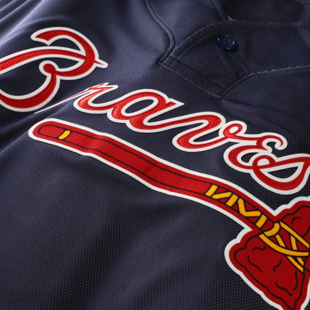 John Smoltz Atlanta Braves Authentic Batting Practice Jersey Navy | Mitchell & Ness