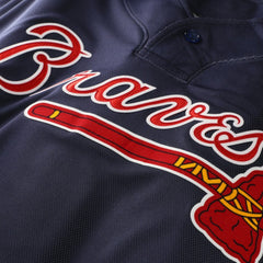 John Smoltz Atlanta Braves Authentic Batting Practice Jersey Navy | Mitchell & Ness