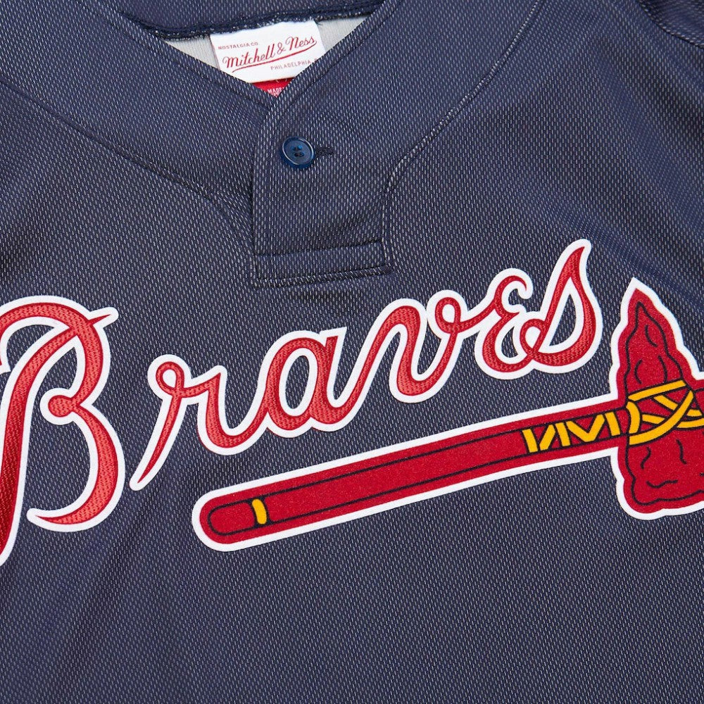 John Smoltz Atlanta Braves Authentic Batting Practice Jersey Navy | Mitchell & Ness