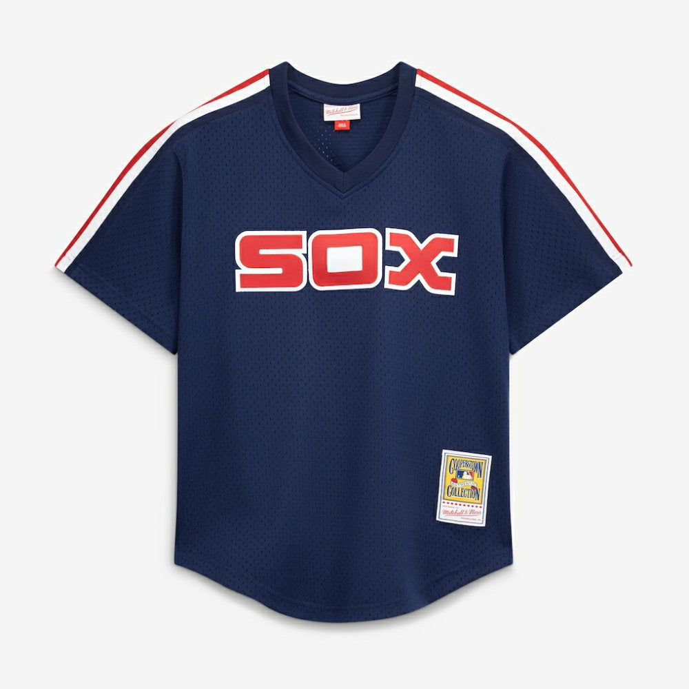 Carlton Fisk Chicago White Sox Authentic Batting Practice Jersey Navy | Mitchell & Ness