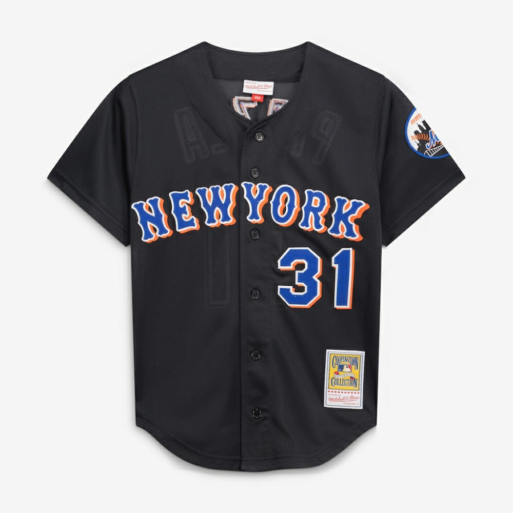 Mike Piazza New York Mets Cooperstown Collection 2000 Batting Practice Jersey Black | Mitchell & Ness