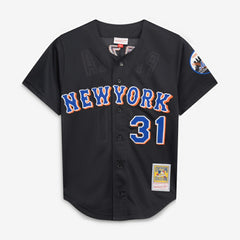 Mike Piazza New York Mets Cooperstown Collection 2000 Batting Practice Jersey Black | Mitchell & Ness