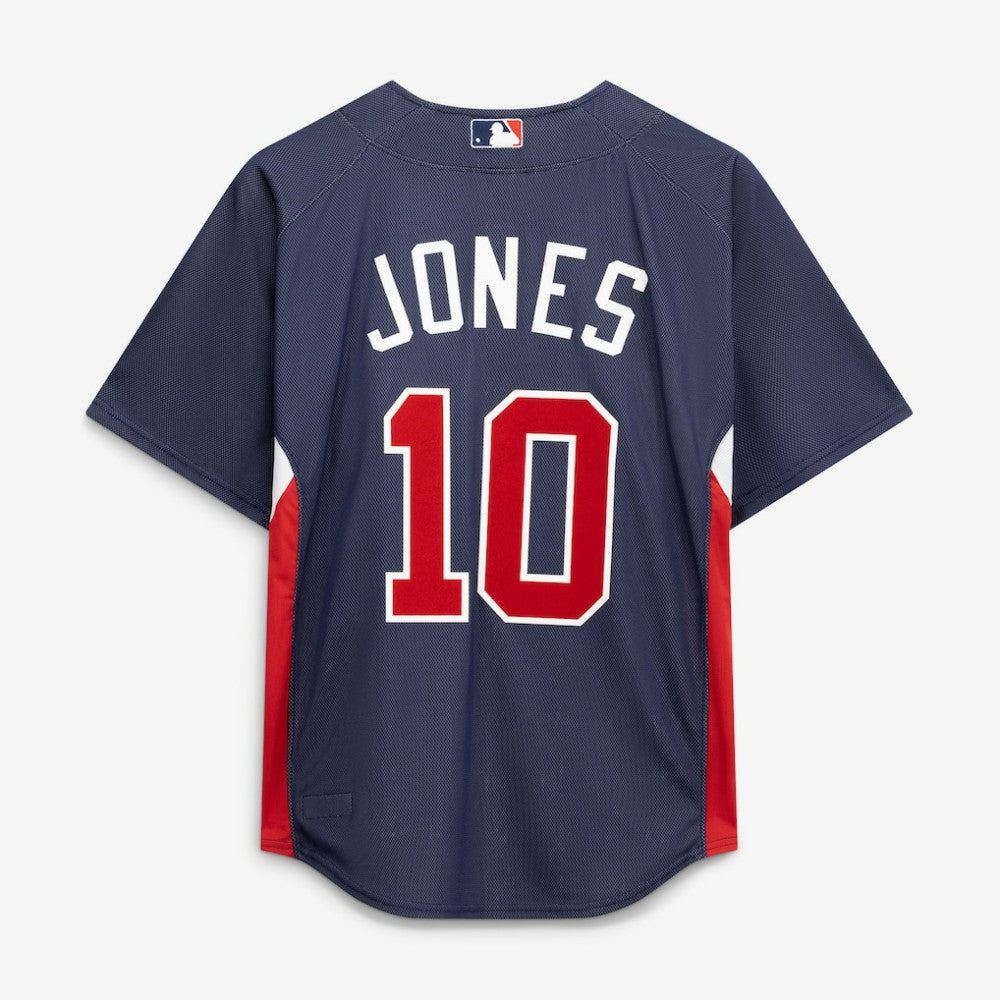 Chipper Jones Atlanta Braves Authentic Batting Practice Jersey Navy | Mitchell & Ness