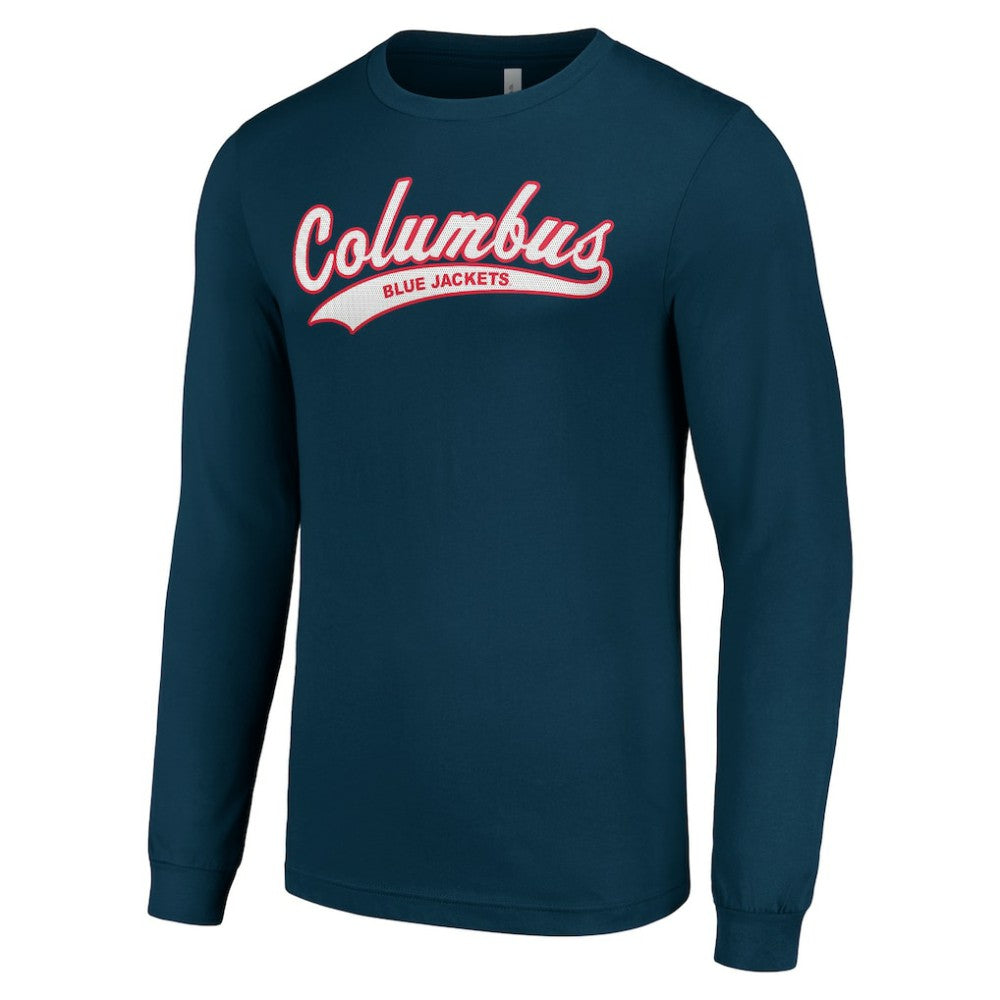 Columbus Blue Jackets Starter Tailsweep T-Shirt Navy