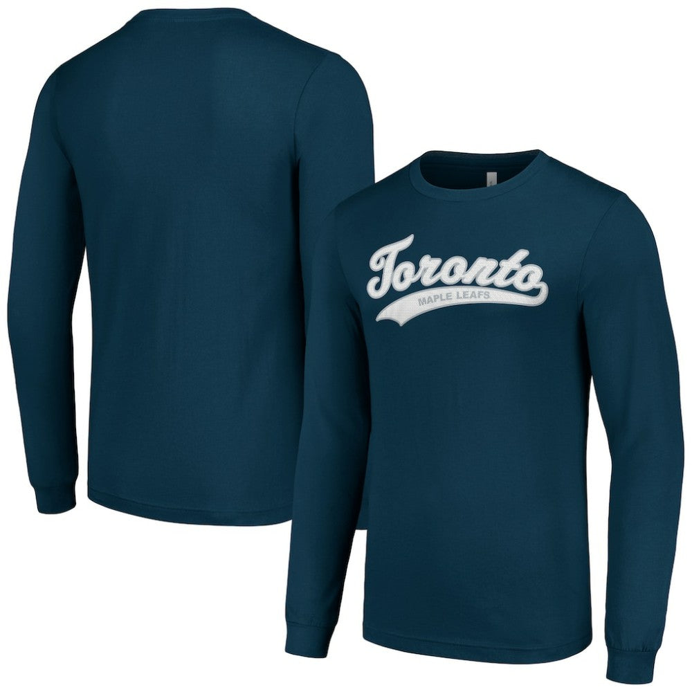 Toronto Maple Leafs Starter Tailsweep T-Shirt Navy