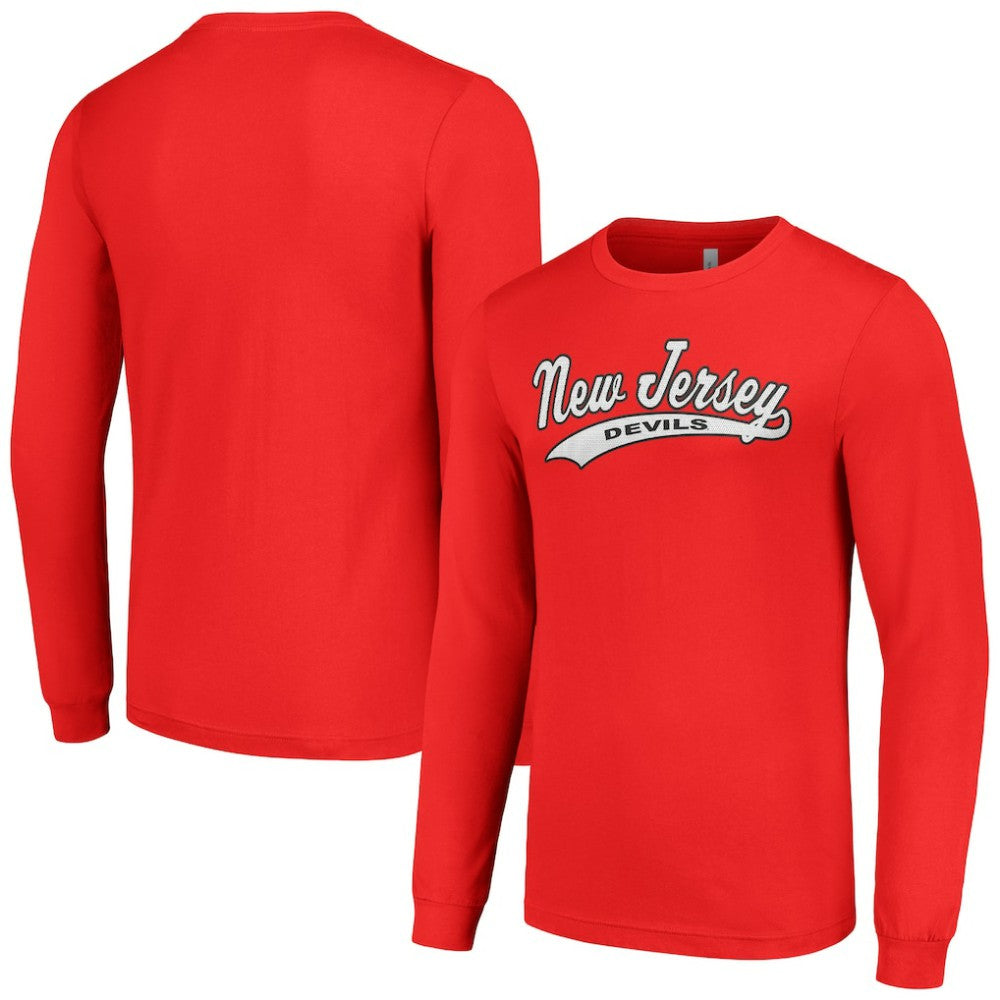 New Jersey Devils Starter Tailsweep T-Shirt Red