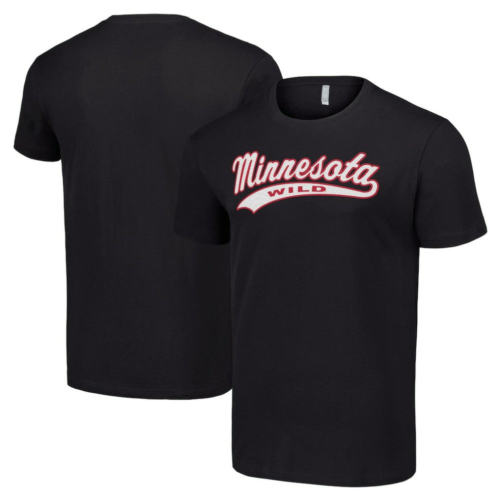 Minnesota Wild Starter Tailsweep T-Shirt Black