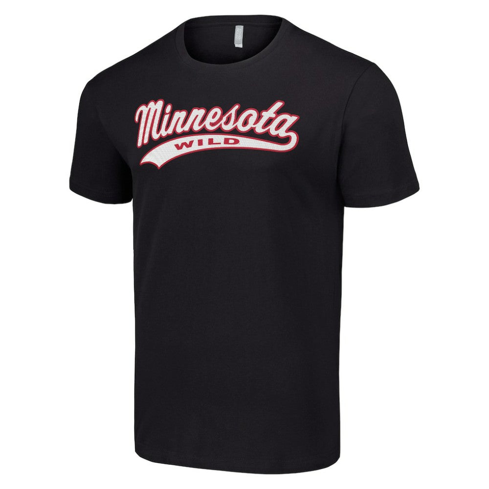 Minnesota Wild Starter Tailsweep T-Shirt Black