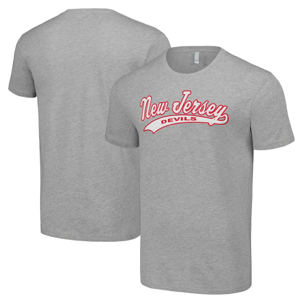 New Jersey Devils Starter Tailsweep T-Shirt Heather Gray
