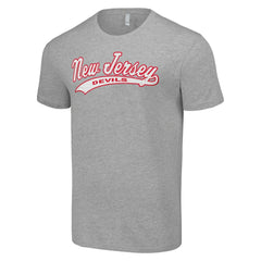 New Jersey Devils Starter Tailsweep T-Shirt Heather Gray