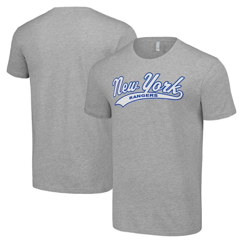 New York Rangers Starter Tailsweep T-Shirt Heather Gray