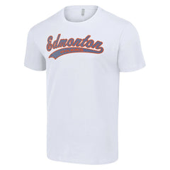 Edmonton Oilers Starter Tailsweep T-Shirt White