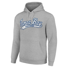 Tampa Bay Lightning Starter Tailsweep Fleece Tri-Blend Pullover Hoodie Heather Gray