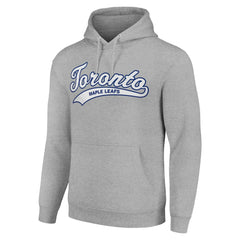 Toronto Maple Leafs Starter Tailsweep Fleece Tri-Blend Pullover Hoodie Heather Gray