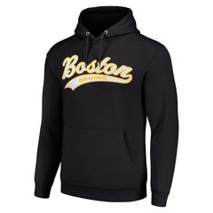 Boston Bruins Starter Tailsweep Fleece Tri-Blend Pullover Hoodie Black