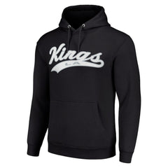 Los Angeles Kings Starter Tailsweep Fleece Tri-Blend Pullover Hoodie Black