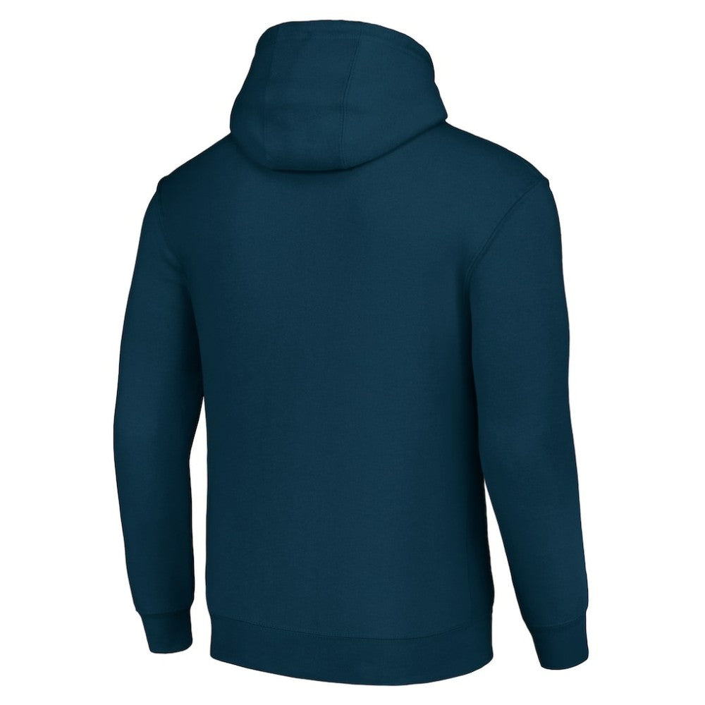 Columbus Blue Jackets Starter Tailsweep Fleece Tri-Blend Pullover Hoodie Navy
