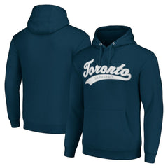 Toronto Maple Leafs Starter Tailsweep Fleece Tri-Blend Pullover Hoodie Navy