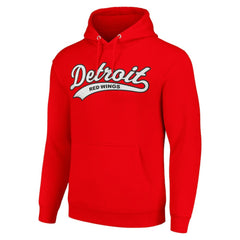 Detroit Red Wings Starter Tailsweep Fleece Tri-Blend Pullover Hoodie Red