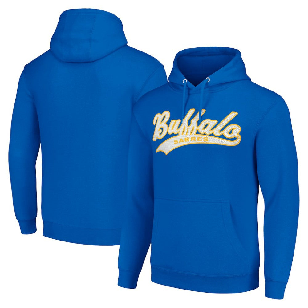 Buffalo Sabres Starter Tailsweep Fleece Tri-Blend Pullover Hoodie Royal