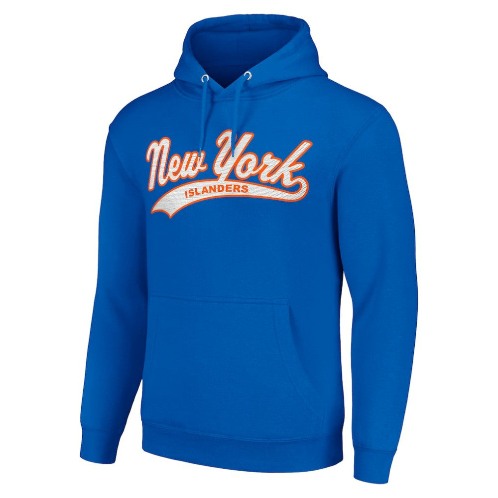 New York Islanders Starter Tailsweep Fleece Tri-Blend Pullover Hoodie Royal