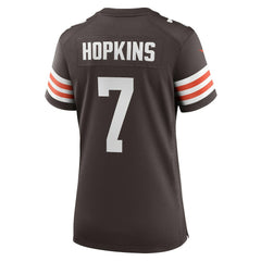 Dustin Hopkins Cleveland Browns Women's Team Game Jersey - Brown