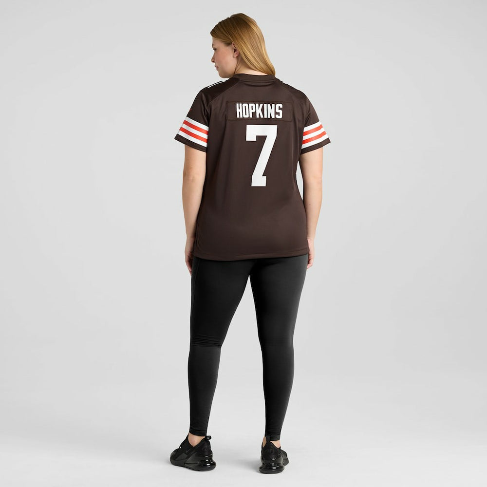 Dustin Hopkins Cleveland Browns Women's Team Game Jersey - Brown