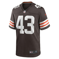 Mohamoud Diabate Cleveland Browns Team Game Jersey - Brown