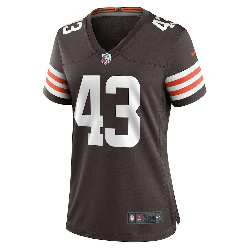 Mohamoud Diabate Cleveland Browns Women's Team Game Jersey - Brown