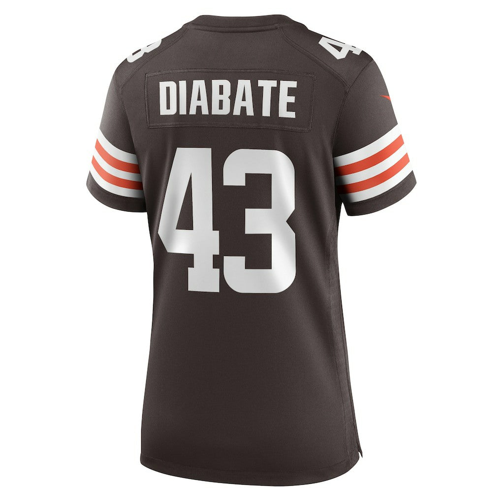 Mohamoud Diabate Cleveland Browns Women's Team Game Jersey - Brown