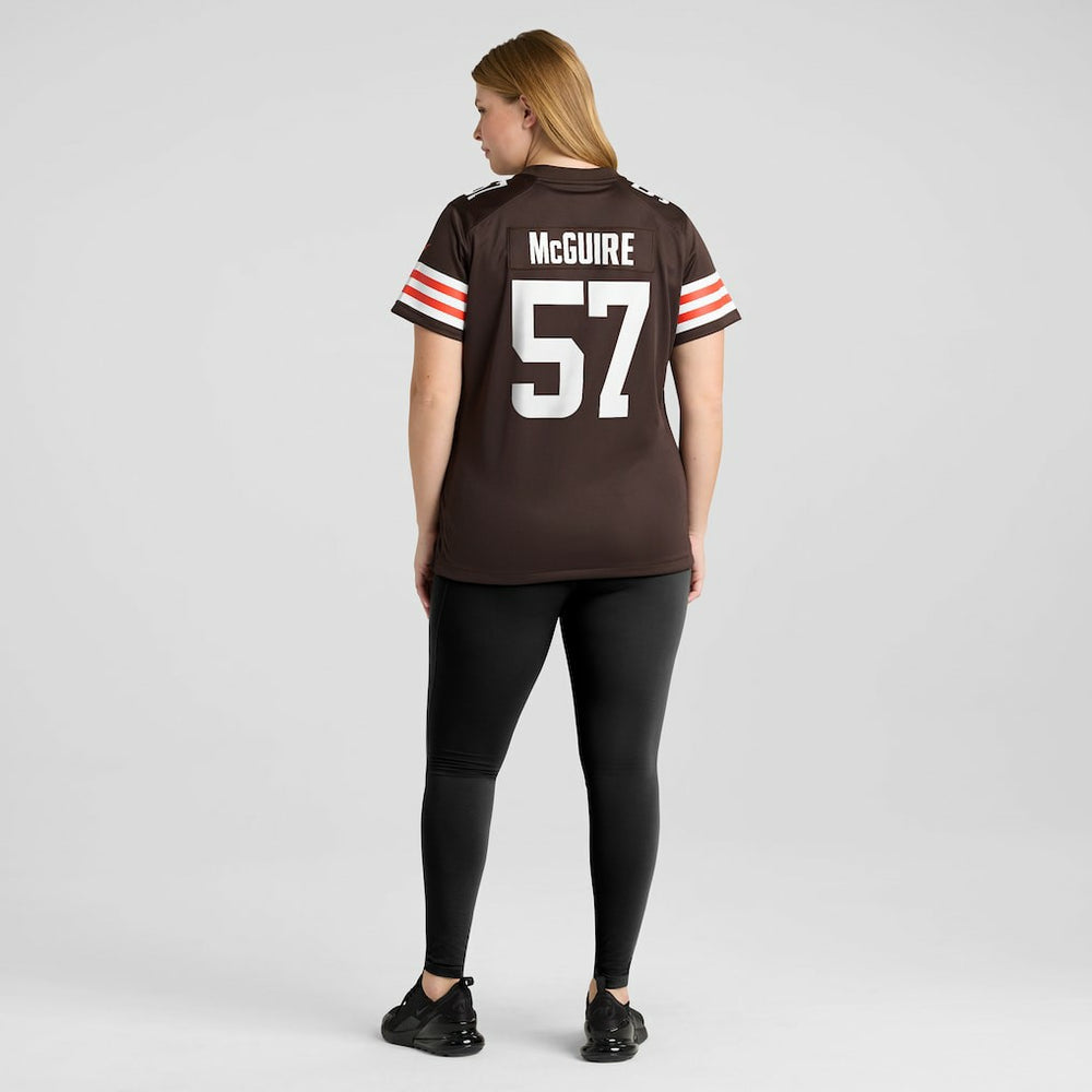 Isaiah McGuire Cleveland Browns Women's Team Game Jersey - Brown