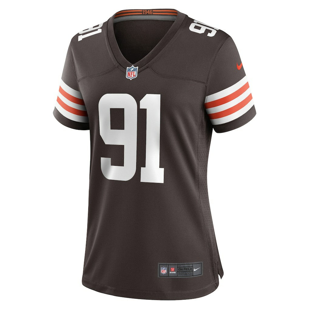 Alex Wright Cleveland Browns Women's Team Game Jersey - Brown