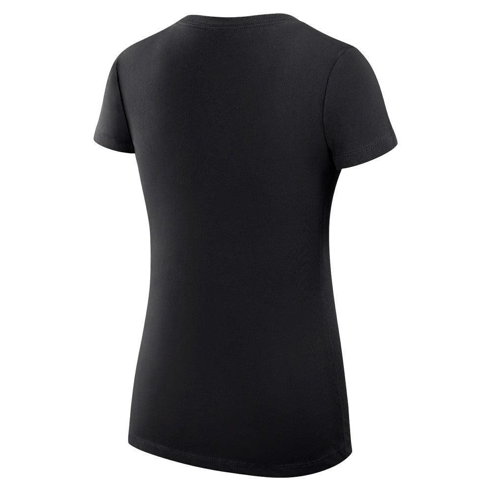 Cincinnati Reds G-III 4Her by Carl Banks Women's Super-Slim Fit Lightweight City Graphic V-Neck T-Shirt Black
