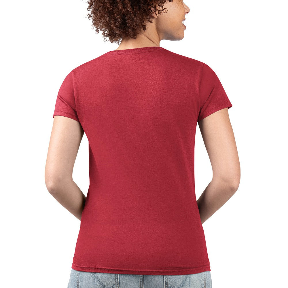 Minnesota Twins G-III 4Her by Carl Banks Women's Super-Slim Fit Lightweight City Graphic V-Neck T-Shirt Red