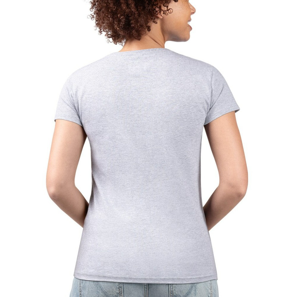 Seattle Mariners G-III 4Her by Carl Banks Women's Super-Slim Fit Lightweight City Graphic V-Neck T-Shirt Heather Gray
