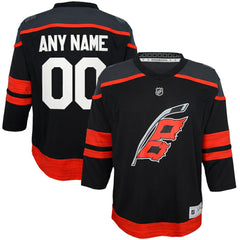 Carolina Hurricanes Youth Home Replica Custom Jersey Black